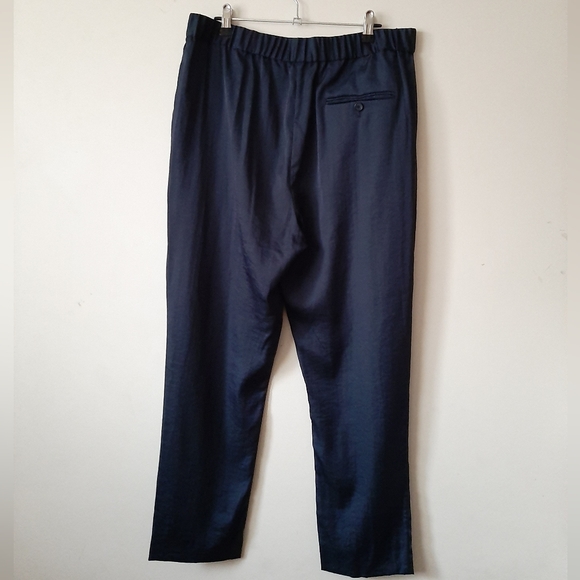 3.1 Phillip Lim Silk Crepe Draped Pocket Tapered Pull On Pants - Picture 6 of 10